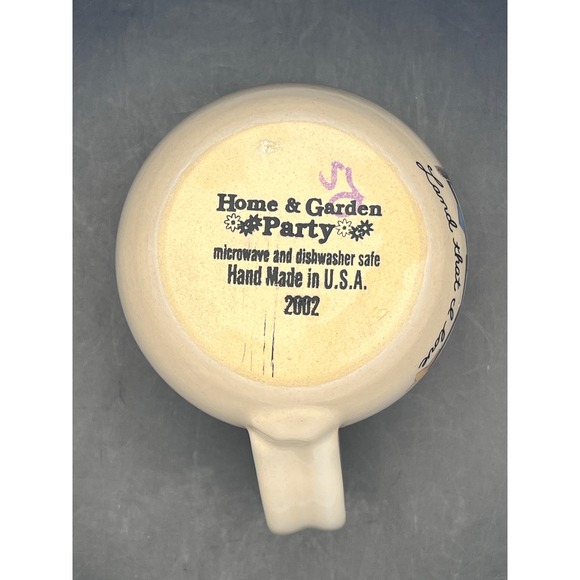 Home & Garden Party 2002 Patriotic American Flag Mug Land That I Love USA Made - Picture 6 of 6